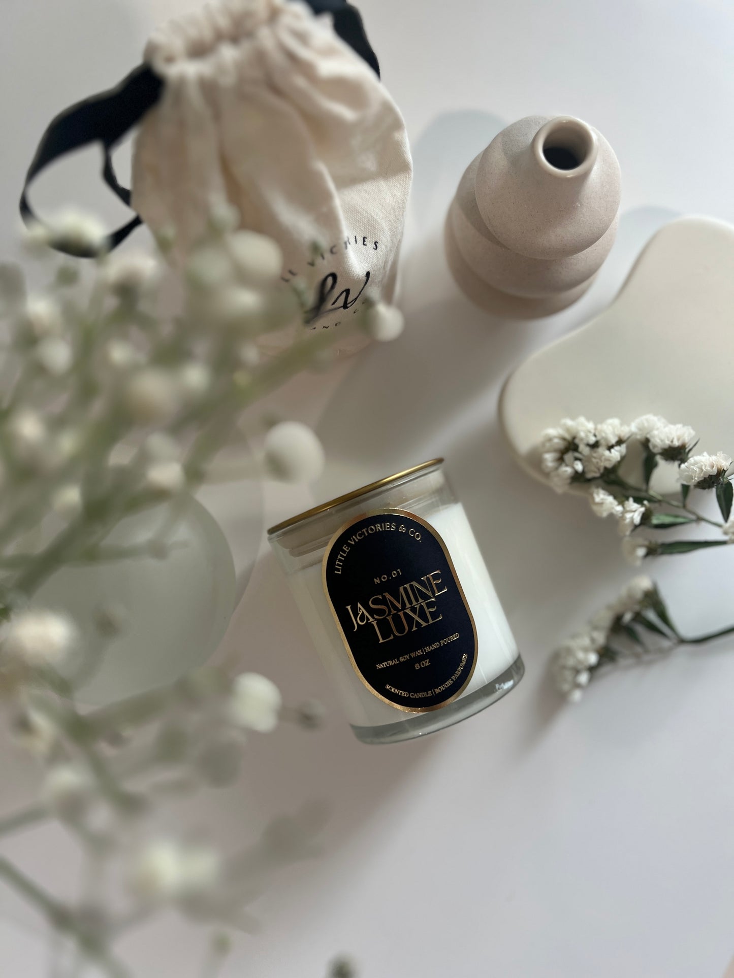 Jasmine Luxe Scented Candle
